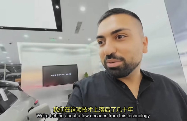 加拿大博主體驗(yàn)中國電動(dòng)汽車后感慨：我們?cè)诒泵辣卉嚻笤琢? h=