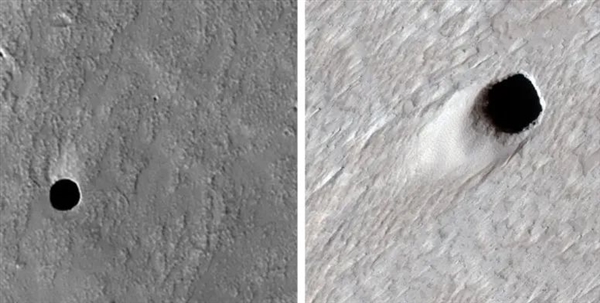火星上發(fā)現(xiàn)一個神秘的洞：別說 真可能有外星生命