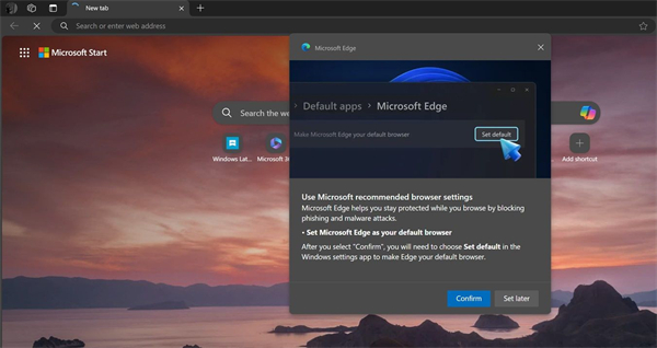 微軟彈窗力邀 Win11 用戶設置為 Edge 默認瀏覽器