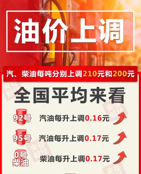 下班先加油！今晚油價(jià)確認(rèn)年內(nèi)第六漲：加滿一箱92號(hào)多花8元