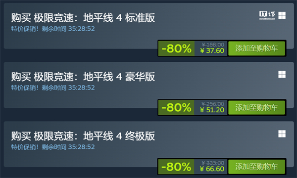 《極限競速：地平線 4》7 萬同時在線玩家，刷新 Steam 紀錄