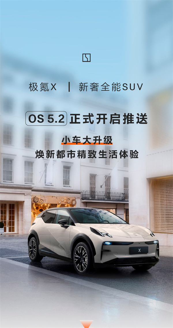 極氪 X OS 5.2 正式開啟推送
