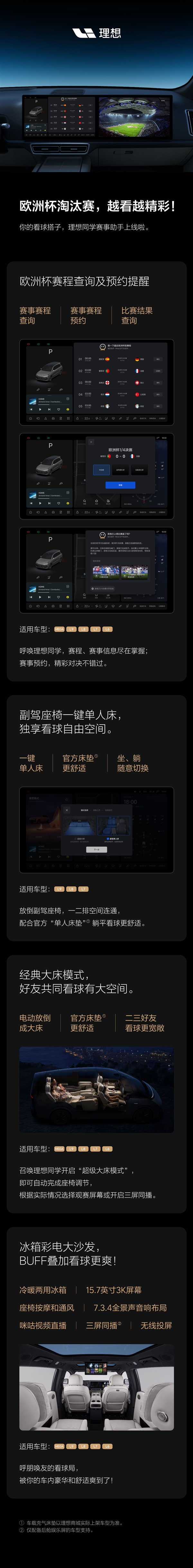 車里也能看球！理想汽車“賽事助手”上線：全系適配