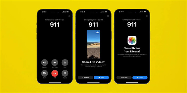 蘋果 iOS 18 支持緊急呼叫視頻通話