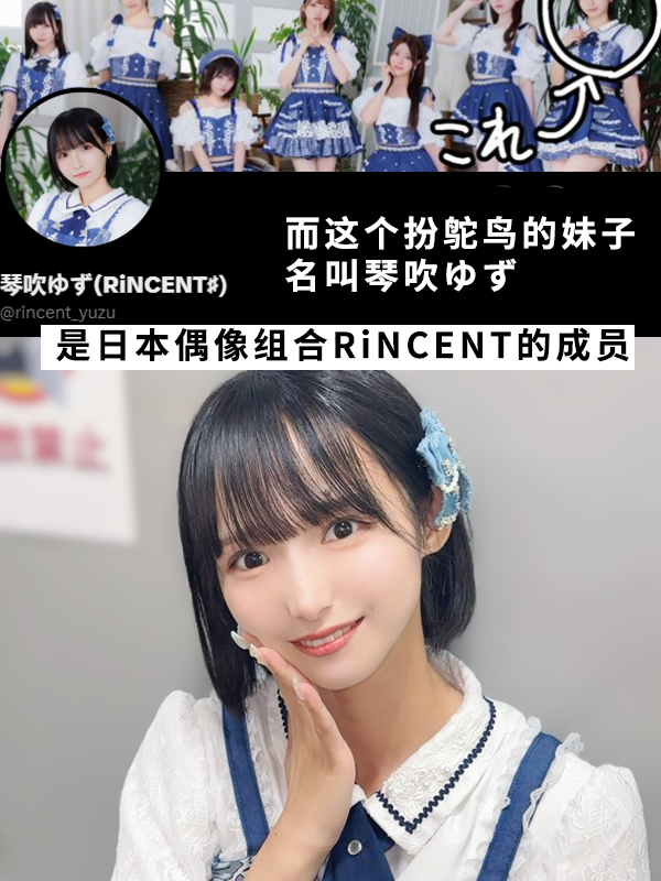 日本妹子cos鴕鳥爆火！現在又去模仿火烈鳥了