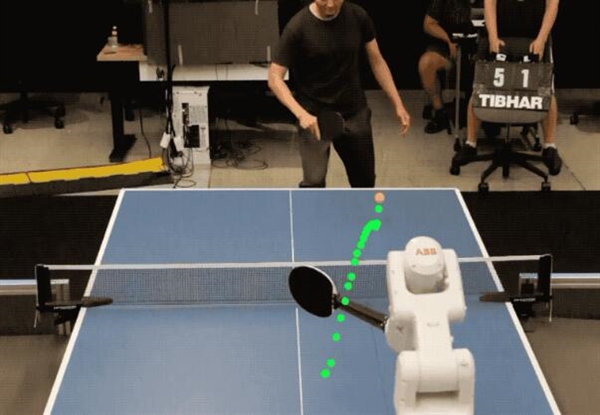 谷歌乒乓球機器人勝率超四成：達到人類業(yè)余乒乓球選手水平