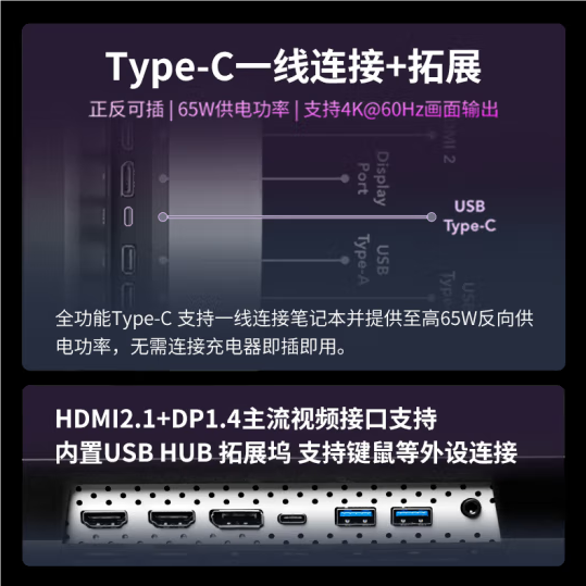 1399元！聯(lián)想小新27p顯示器上市：4K 60Hz、65W反向供電