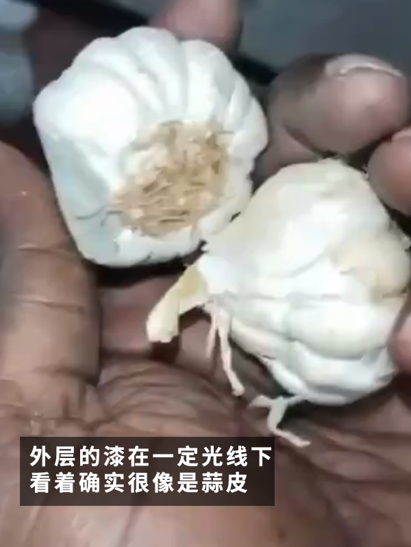 印度大姐買(mǎi)到水泥做的假大蒜！這也太逼真了