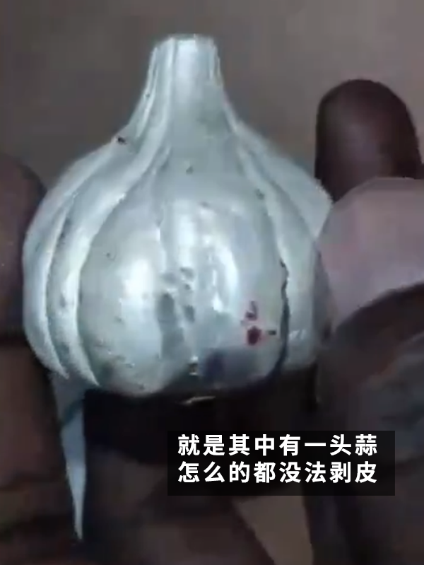 印度大姐買(mǎi)到水泥做的假大蒜！這也太逼真了