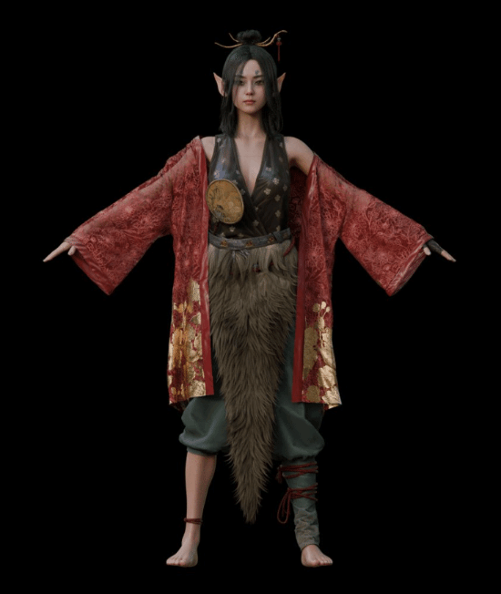 帥炸！玩家提取《黑神話》亢金星君新3D模型：龍形態(tài)顯現(xiàn)