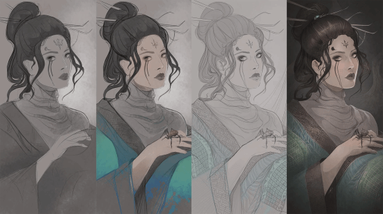《黑神話：悟空》四妹人氣火爆！老外繪制四妹同人圖集