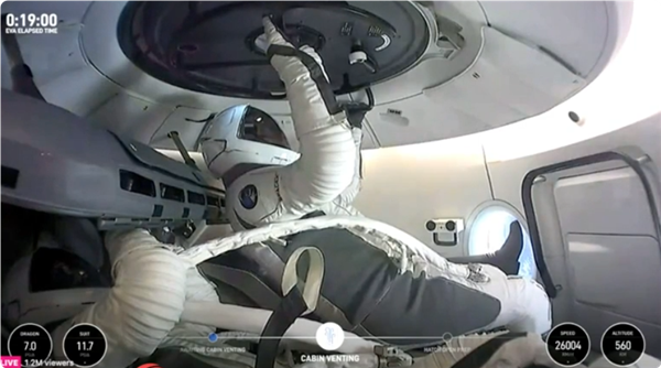 馬斯克再創(chuàng)新歷史！SpaceX人類首次商業(yè)太空行走開啟