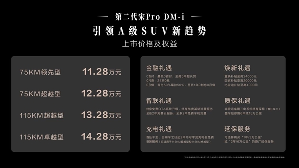 大美智省值！第二代宋Pro DM-i上市 11.28萬元起