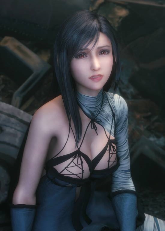 《FF7》蒂法絕色飯制美圖：白發(fā)、膠衣、泳裝任君賞