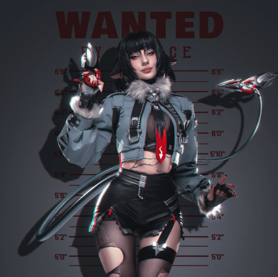 美女COS《絕區(qū)零》簡杜等角色：超耐看！