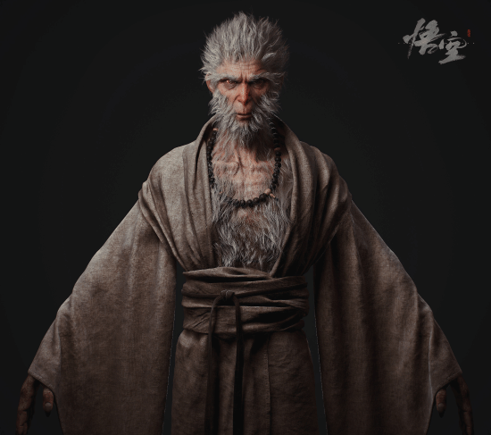 《黑神話：悟空》早期角色建模欣賞：不白、老猴子等亮相