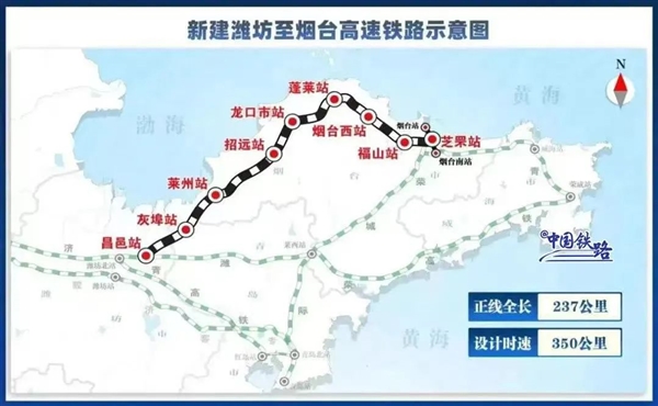 2024年第11條：濰煙高鐵21日開通 時速350公里