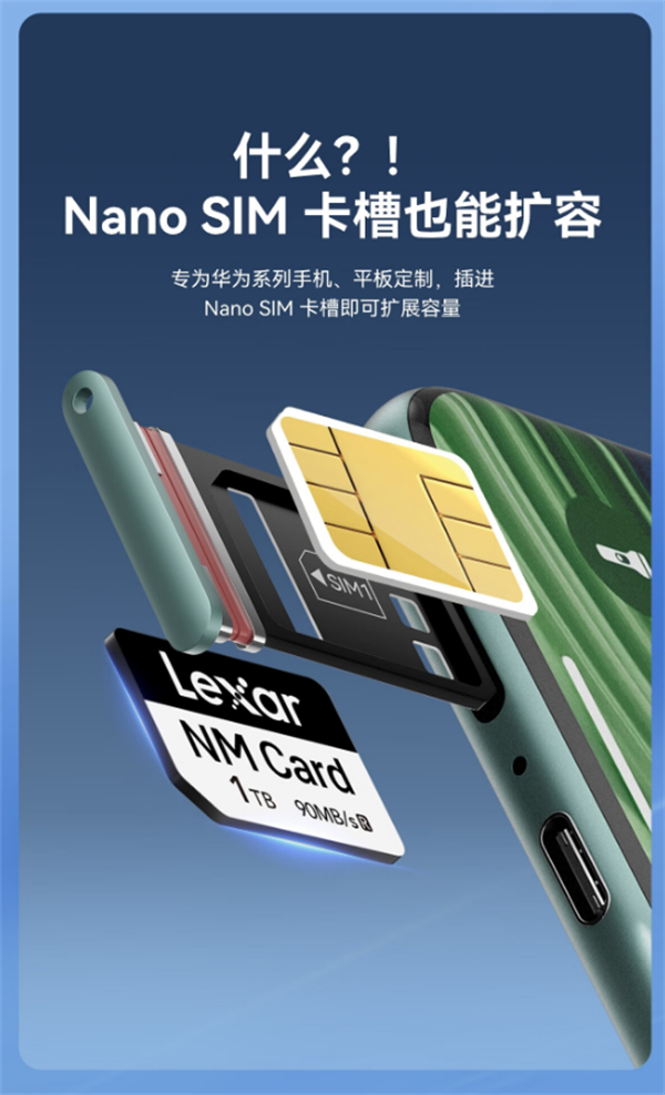 雷克沙 1TB NM 存儲卡開售：適配華為設(shè)備，售價 699 元