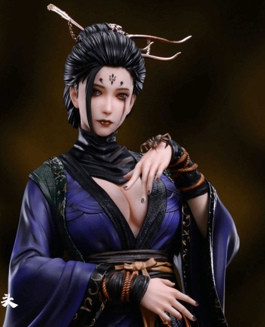 《黑神話》蜘蛛四妹飯制手辦欣賞：比原版更性感誘人
