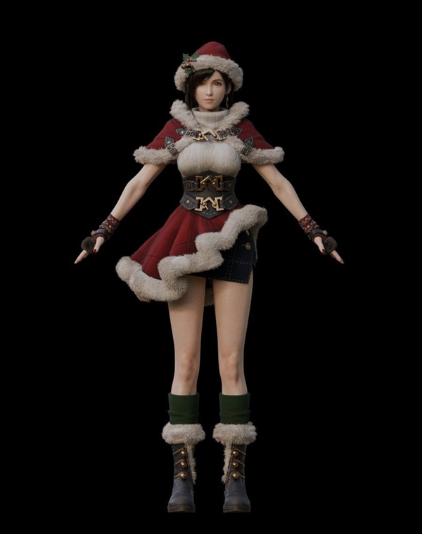 圣誕裝蒂法3D模型分享：圣誕老人版“耶路撒泠”