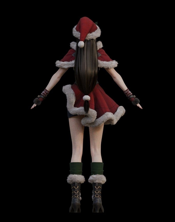 《終幻想7》蒂法3D絕美新圖：氣質(zhì)高貴 魅力足