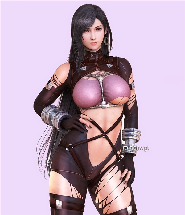 《終幻想7》蒂法3D絕美新圖：氣質(zhì)高貴 魅力足