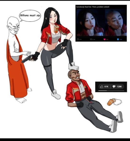 長(zhǎng)發(fā)美女腳踩光頭女主！玩家自制頑皮狗新作《星際：異端先知》爽圖