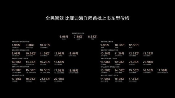 比亞迪智駕下餃子 7萬(wàn)的車也有NOA 王傳福：要像安全帶一樣標(biāo)配