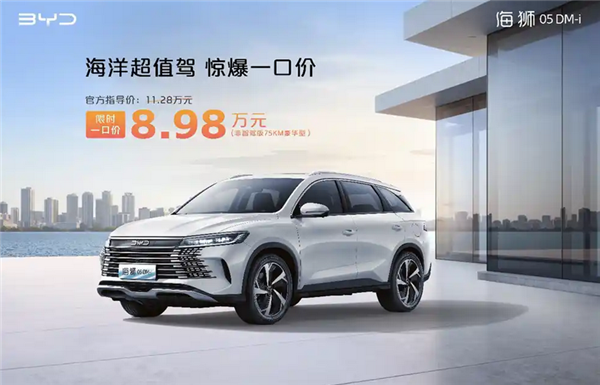 低5.68萬起售！比亞迪6款車型“一口價(jià)”上市：涵蓋海鷗/宋PLUS DM-i等