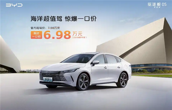 低5.68萬起售！比亞迪6款車型“一口價(jià)”上市：涵蓋海鷗/宋PLUS DM-i等