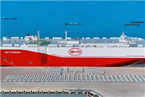 “濟南”號！比亞迪出海艦隊第八艘汽車滾裝船即將出塢
