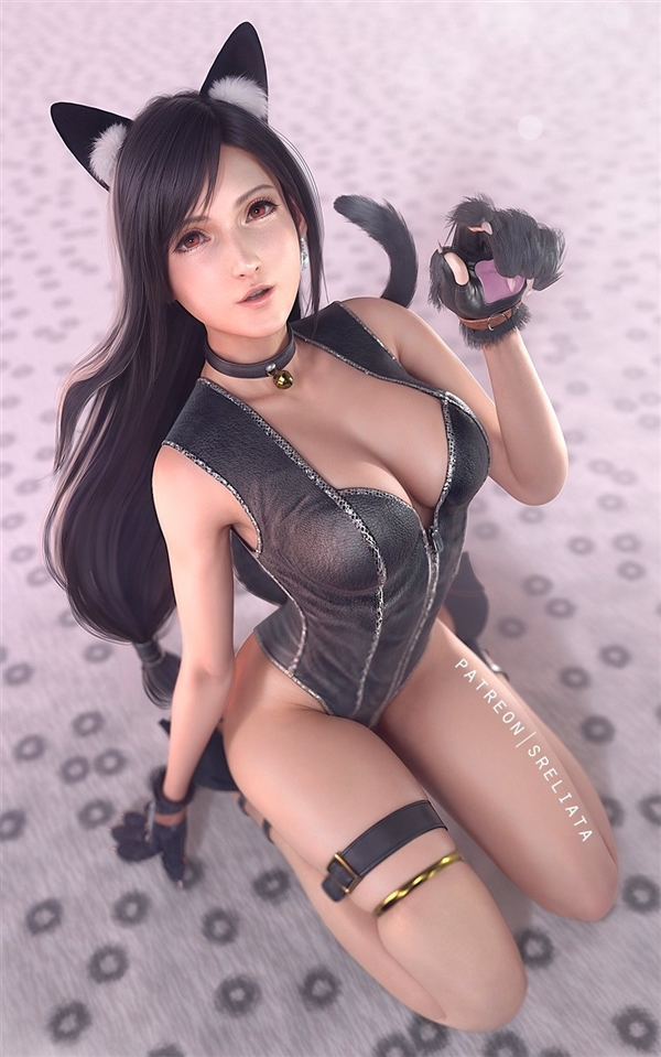 《終幻想7》蒂法新3D美圖 穿《GTA6》女主服裝更性感迷人